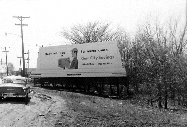 Gem City Savings Billboard 1959